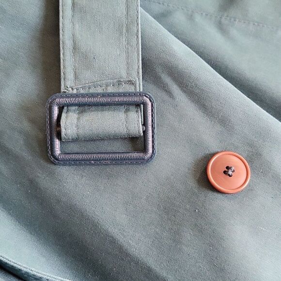 EUC Vintage John Weitz green premium quality Dupont Thermallite warm trenchcoat - Picture 12 of 12